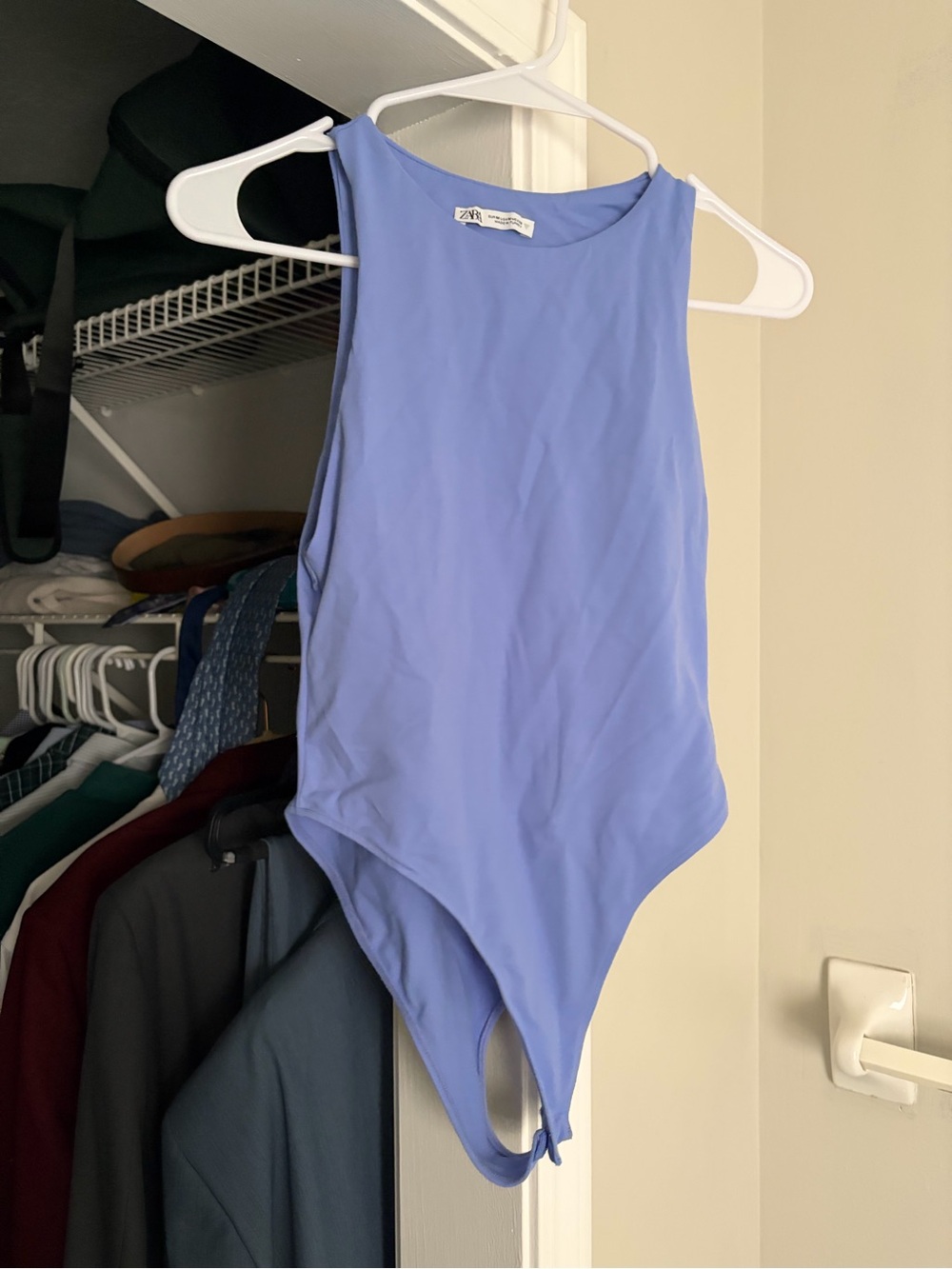Zara Light Blue One-Piece Bodysuit